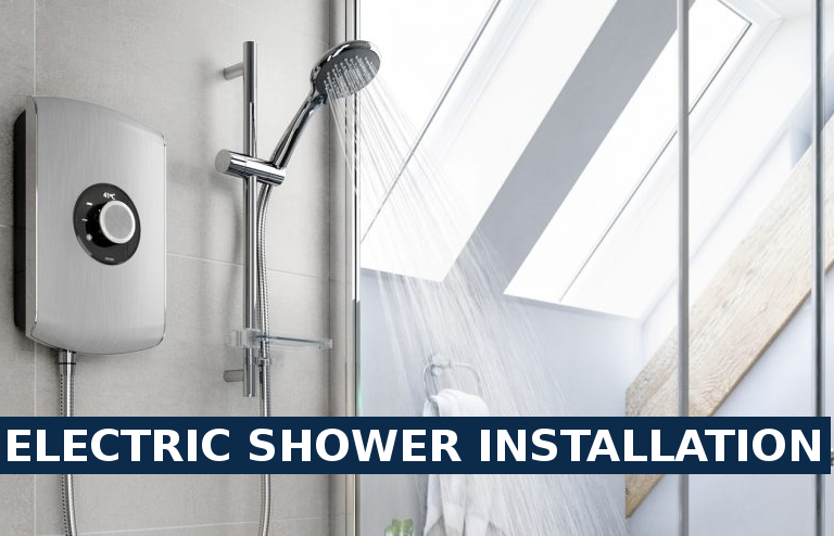 Electric shower installation North Feltham